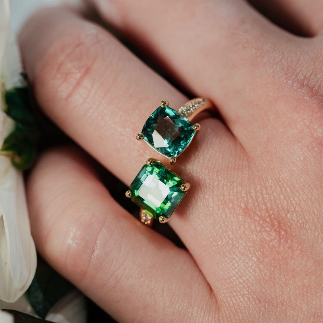 Bague tourmaline, 1,65 ct