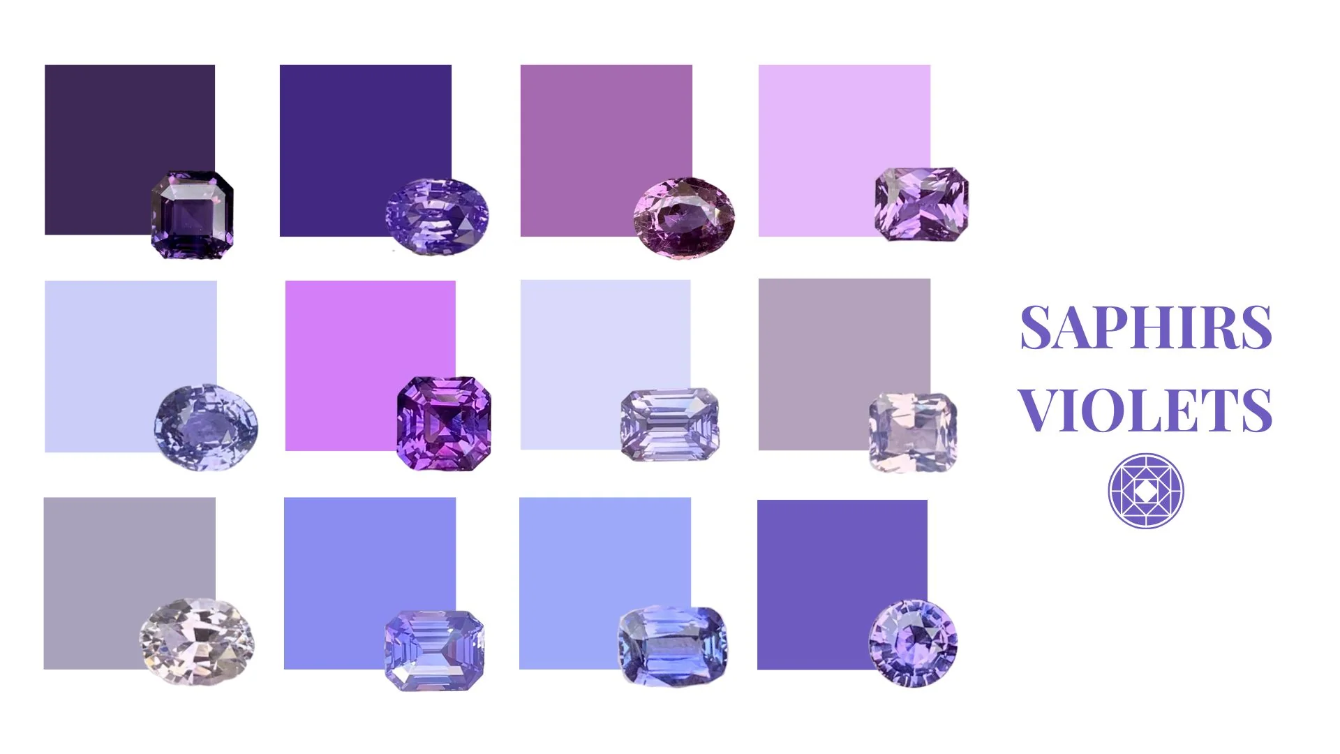 Les nuances du saphir violet