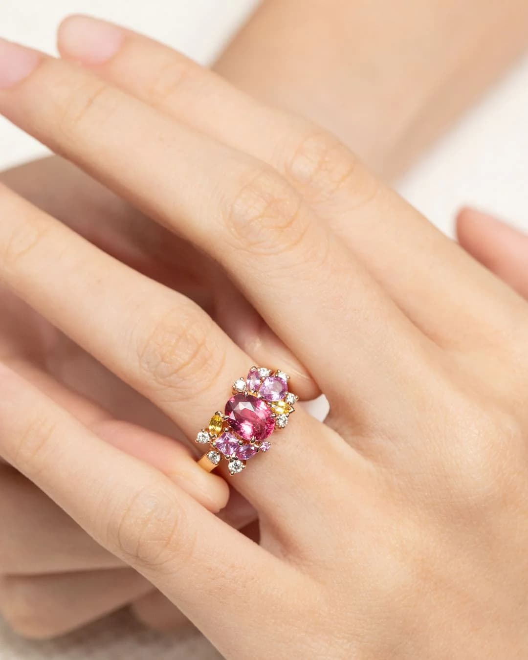 bague de fiançailles spinelle
