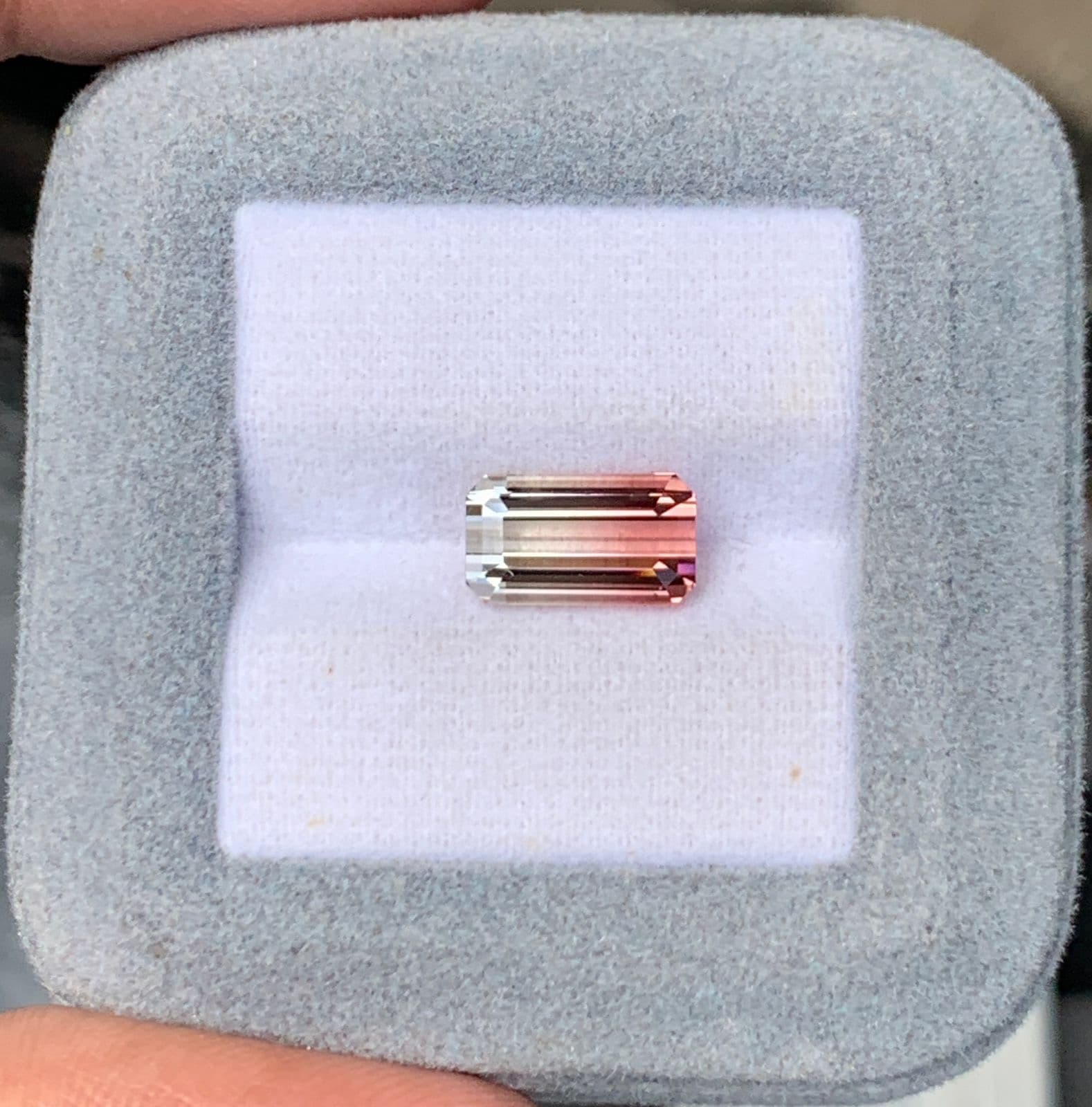 Tourmaline Bicolore Rectangle de 3,40ct image 2