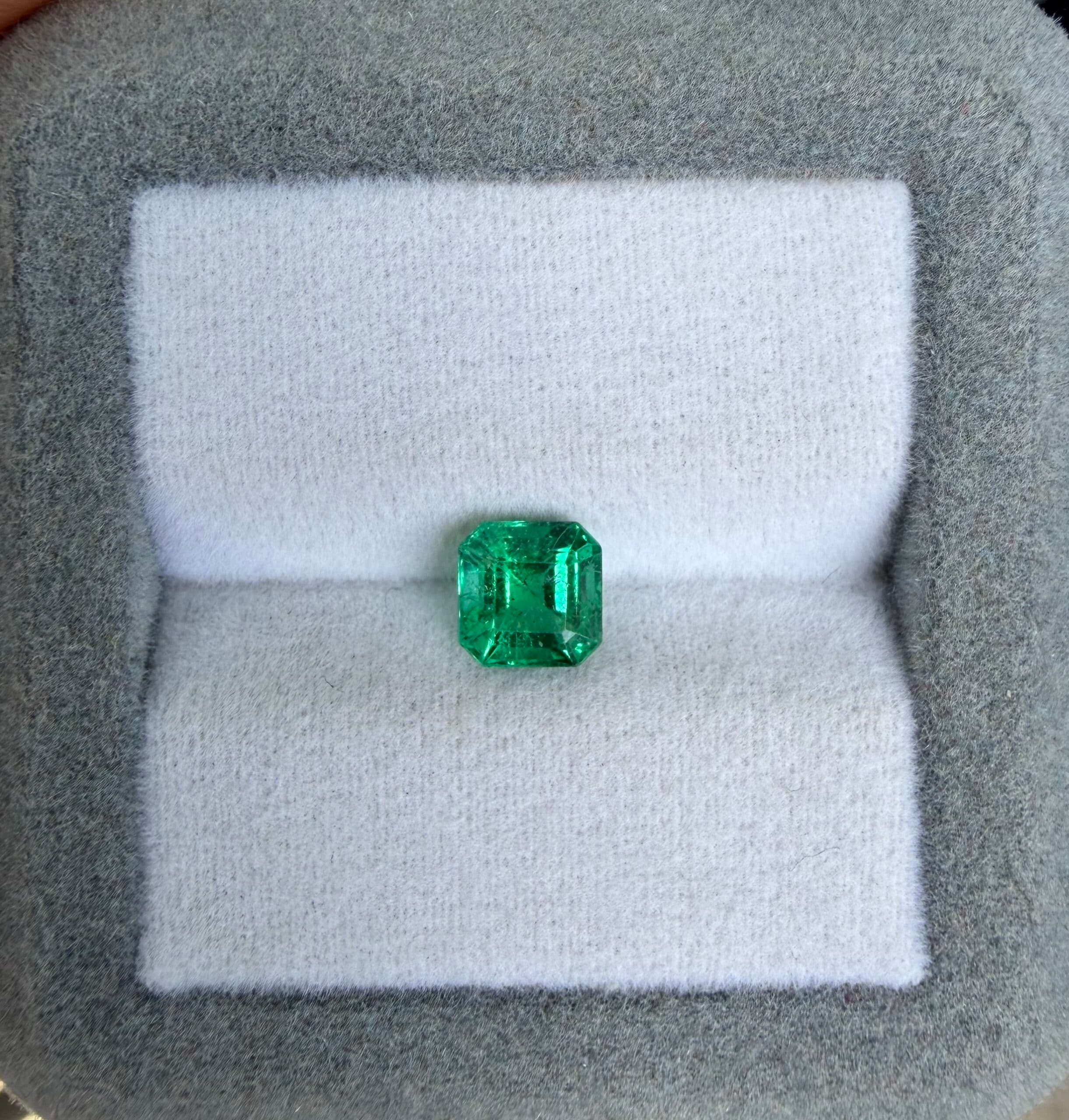Emeraude de Zambie Carré de 0,96ct — Zambia