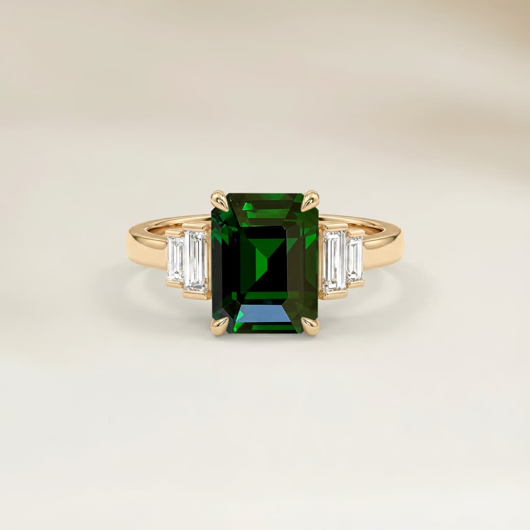 Bague Art Deco Autres Emerald Cut de 1,57ct