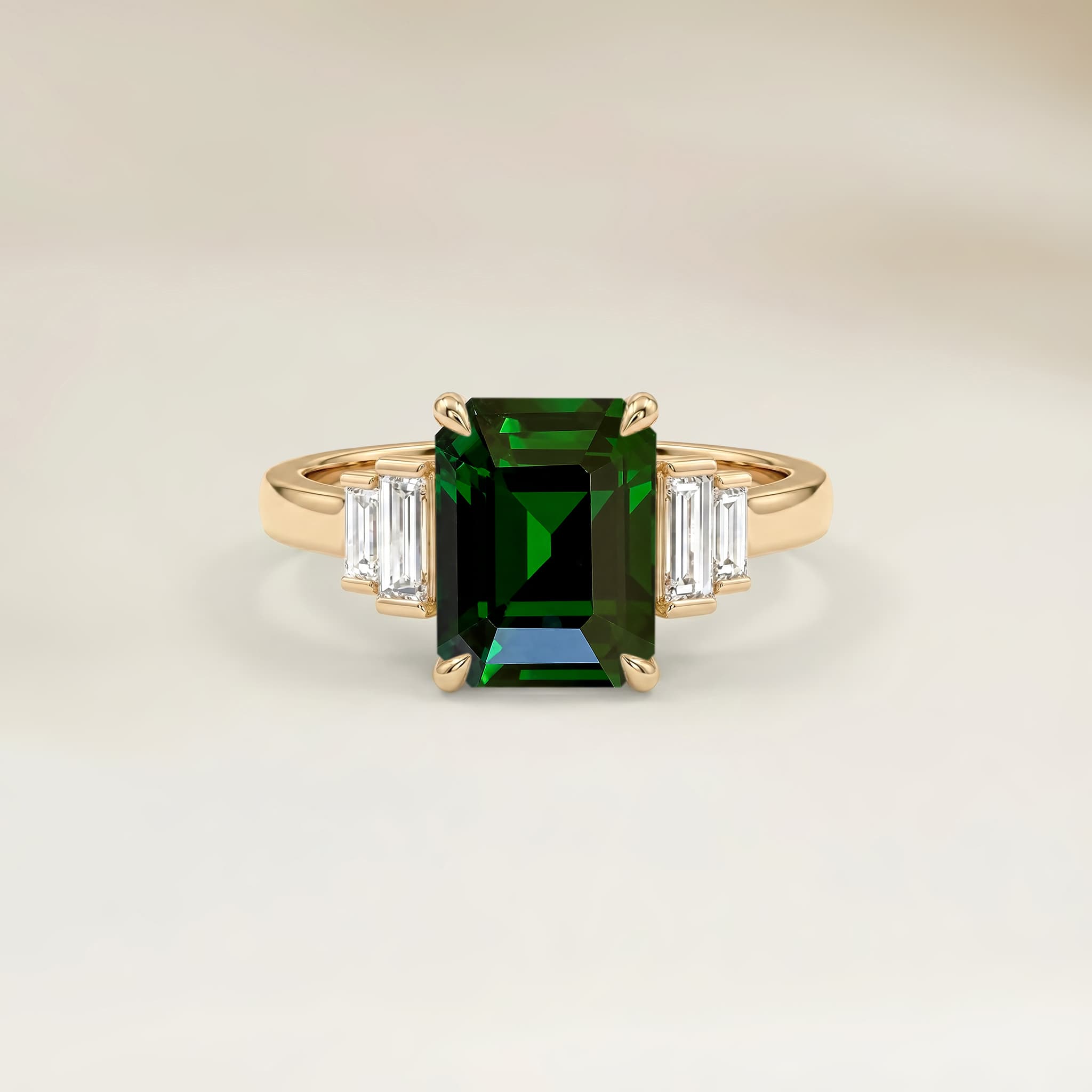 Bague Art Deco Autres Emerald Cut de 1,57ct image 2