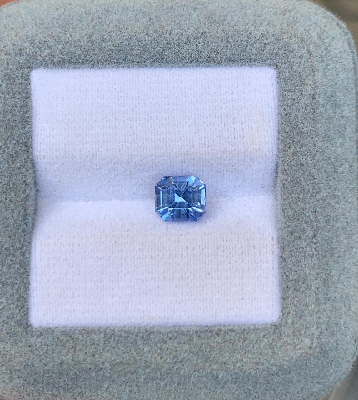 Saphir Bleu Emerald Cut de 1,55ct image 2