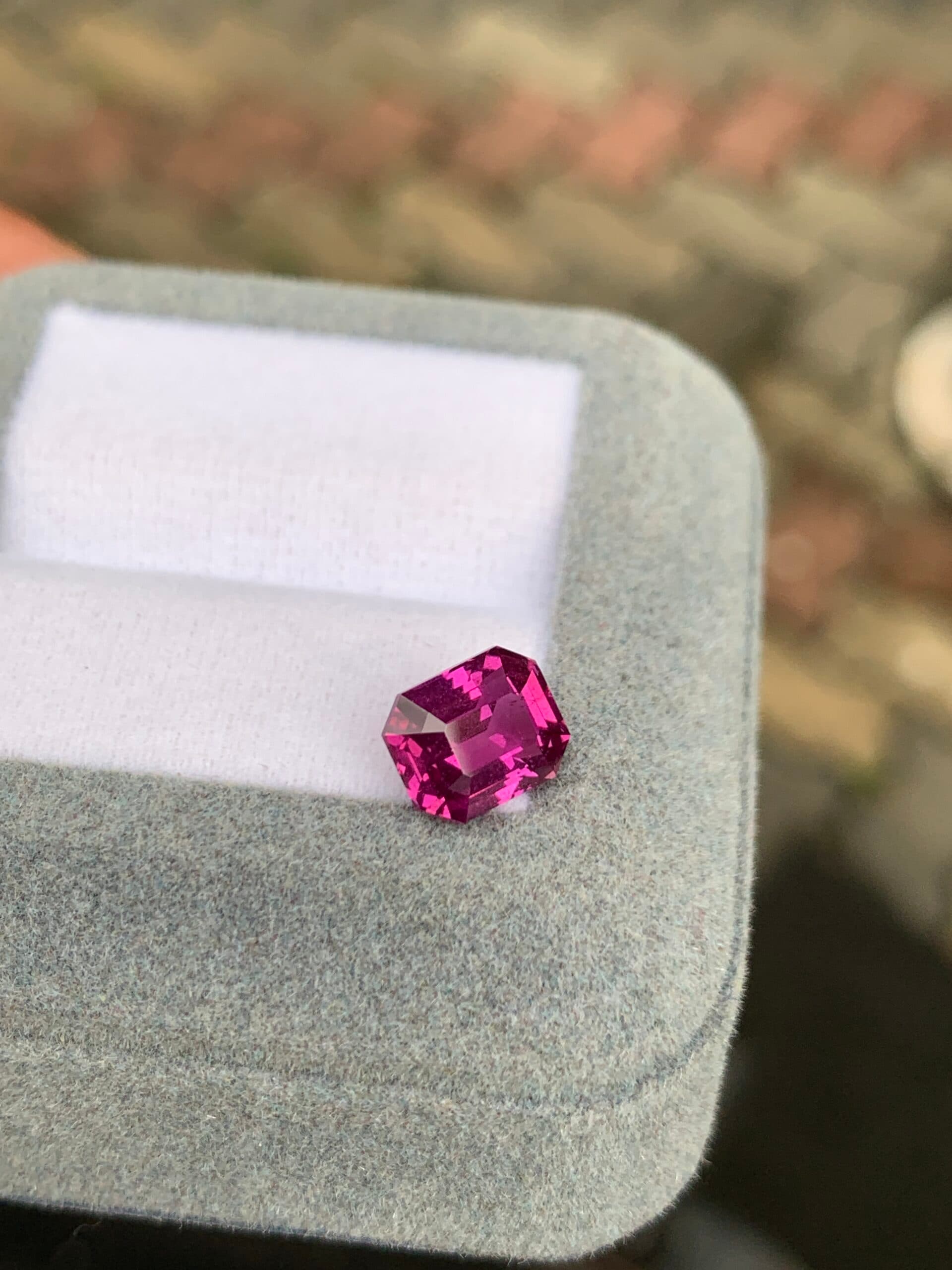 Saphir Rose Emerald Cut de 3,01ct image 2