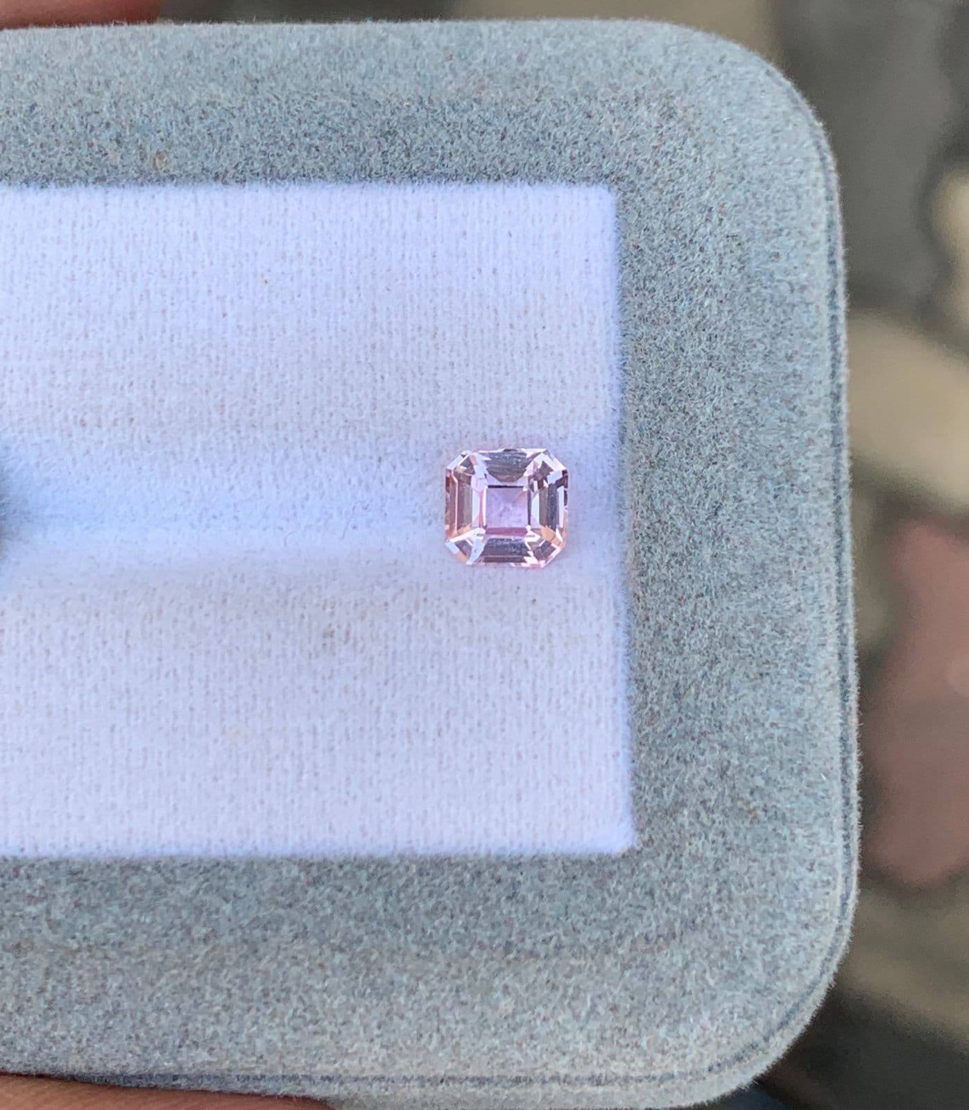 Saphir Rose Emerald Cut de 1,12ct image 2