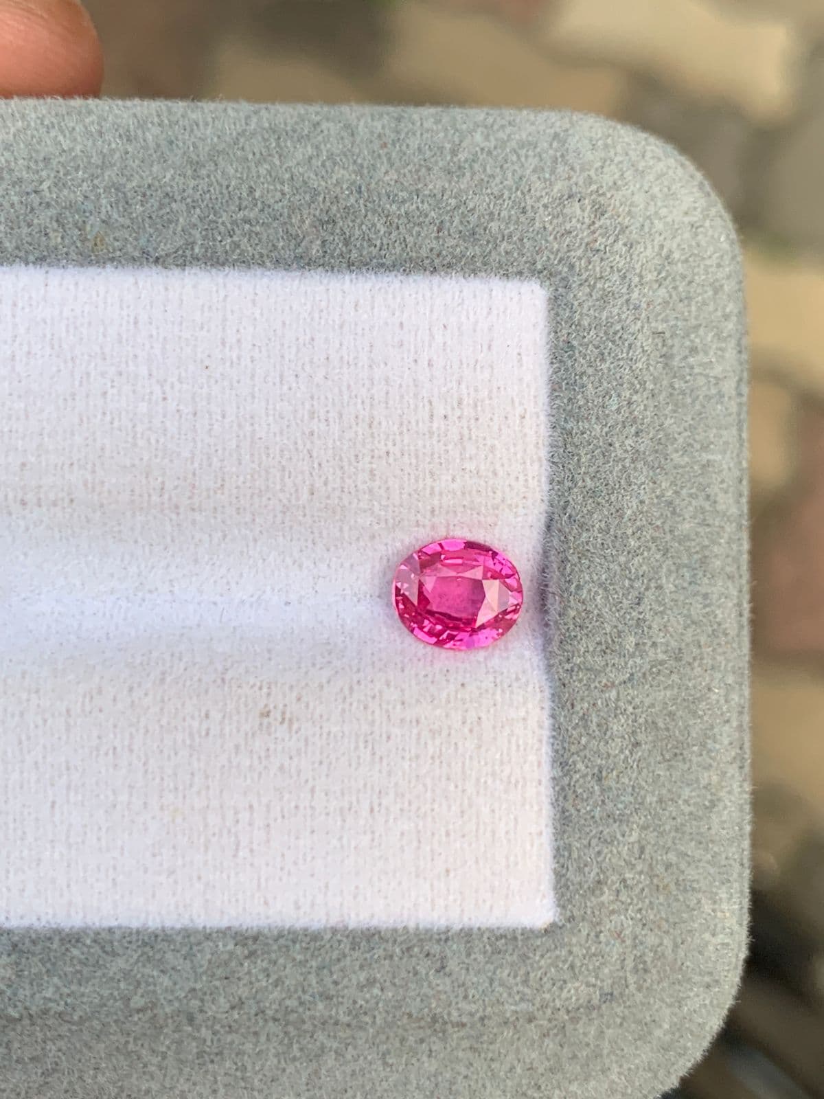 Saphir Rose Ovale de 1,02ct — Mozambique image 2