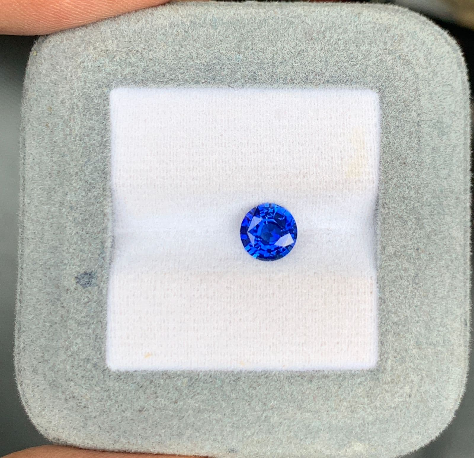 Saphir Bleu Rond de 1,20ct — Sri Lanka