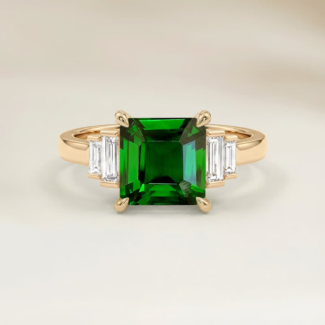Bague Art Deco Autres Emerald Cut de 1,54ct