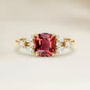 Bague Floral Autres Coussin de 2,02ct