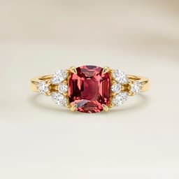 Bague Floral Autres Coussin de 2,02ct