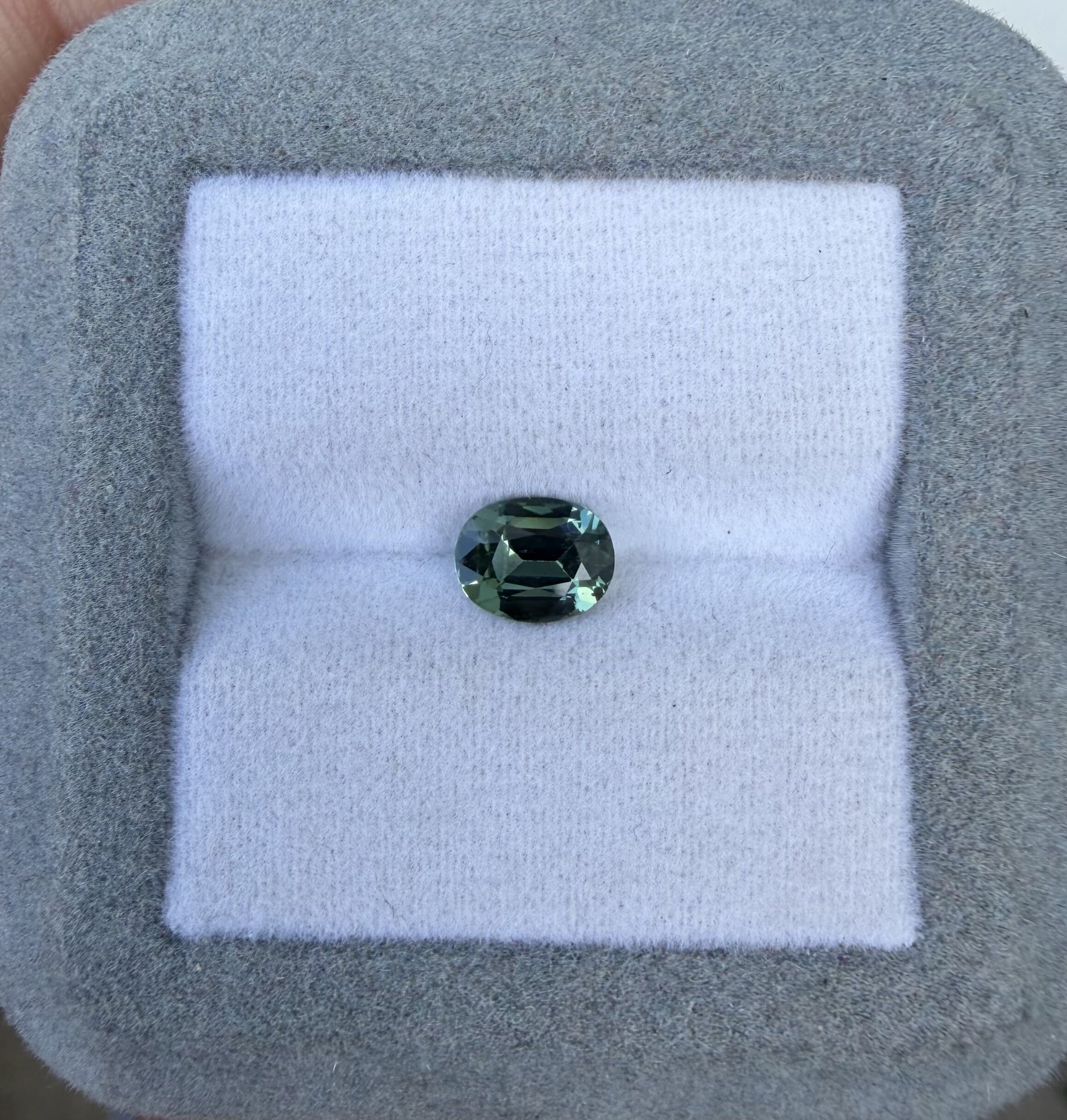 Saphir Teal Ovale de 1,06ct image 2