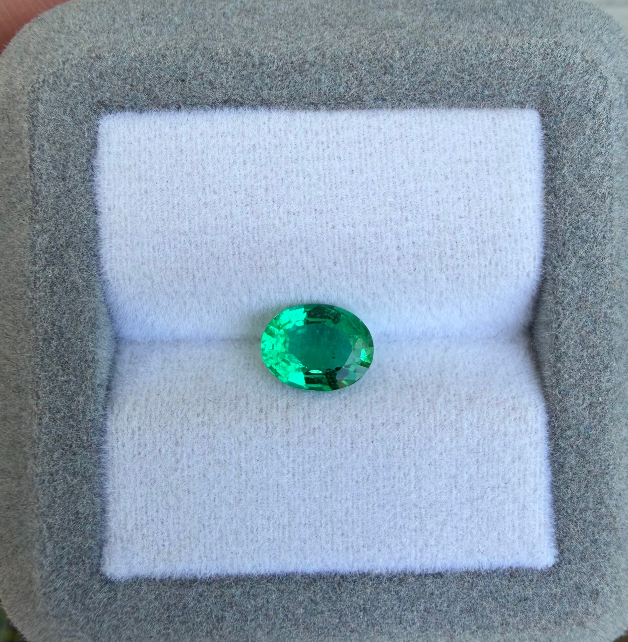 Emeraude de Zambie Ovale de 1,08ct — Zambia