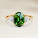 Bague Epaulé Grenat Ovale de 3,29ct