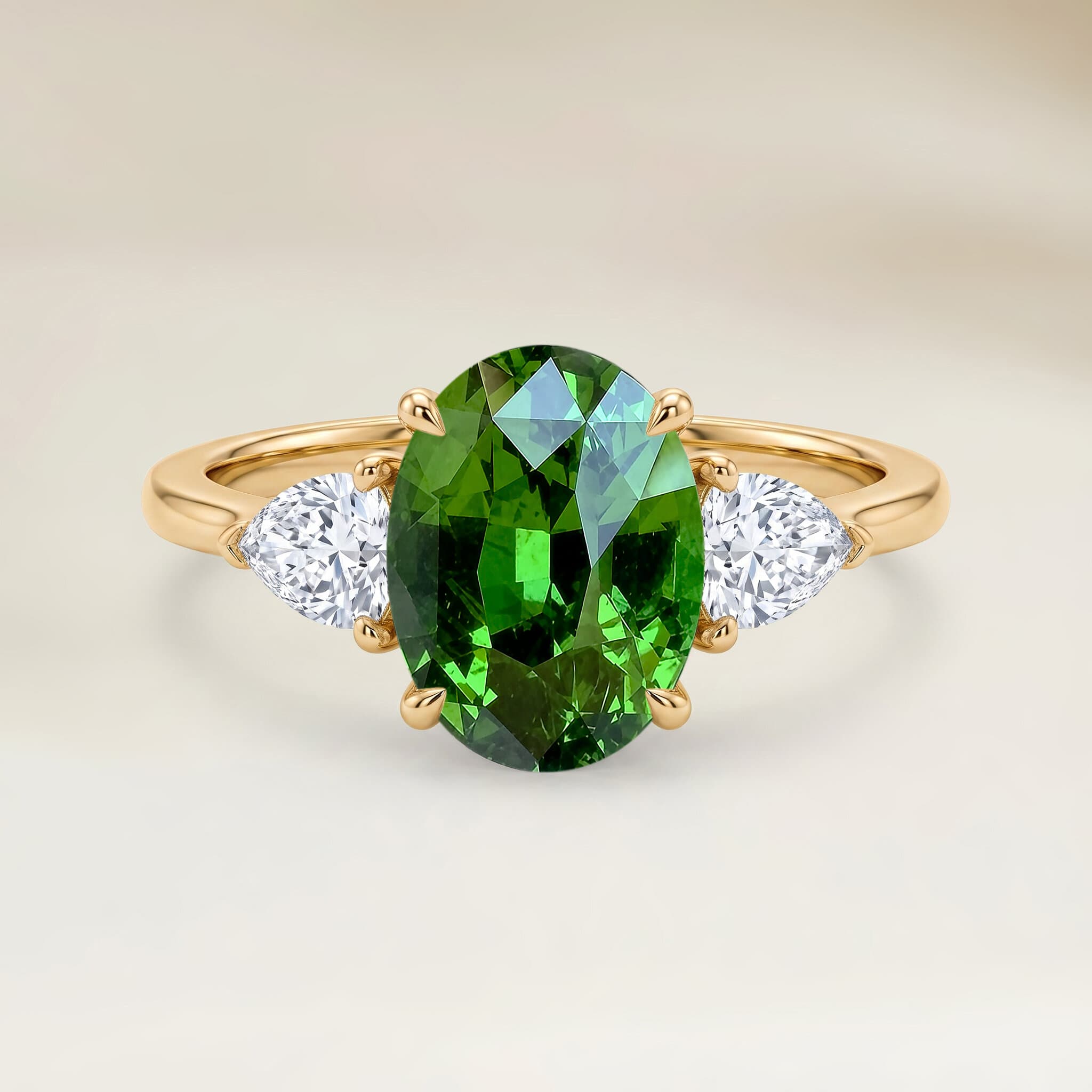 Bague Epaulé Grenat Ovale de 3,29ct image 2