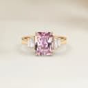 Bague Art Deco Saphir Rectangle de 1,09ct