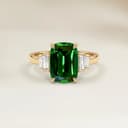 Bague Art Deco Grenat Coussin de 1,53ct