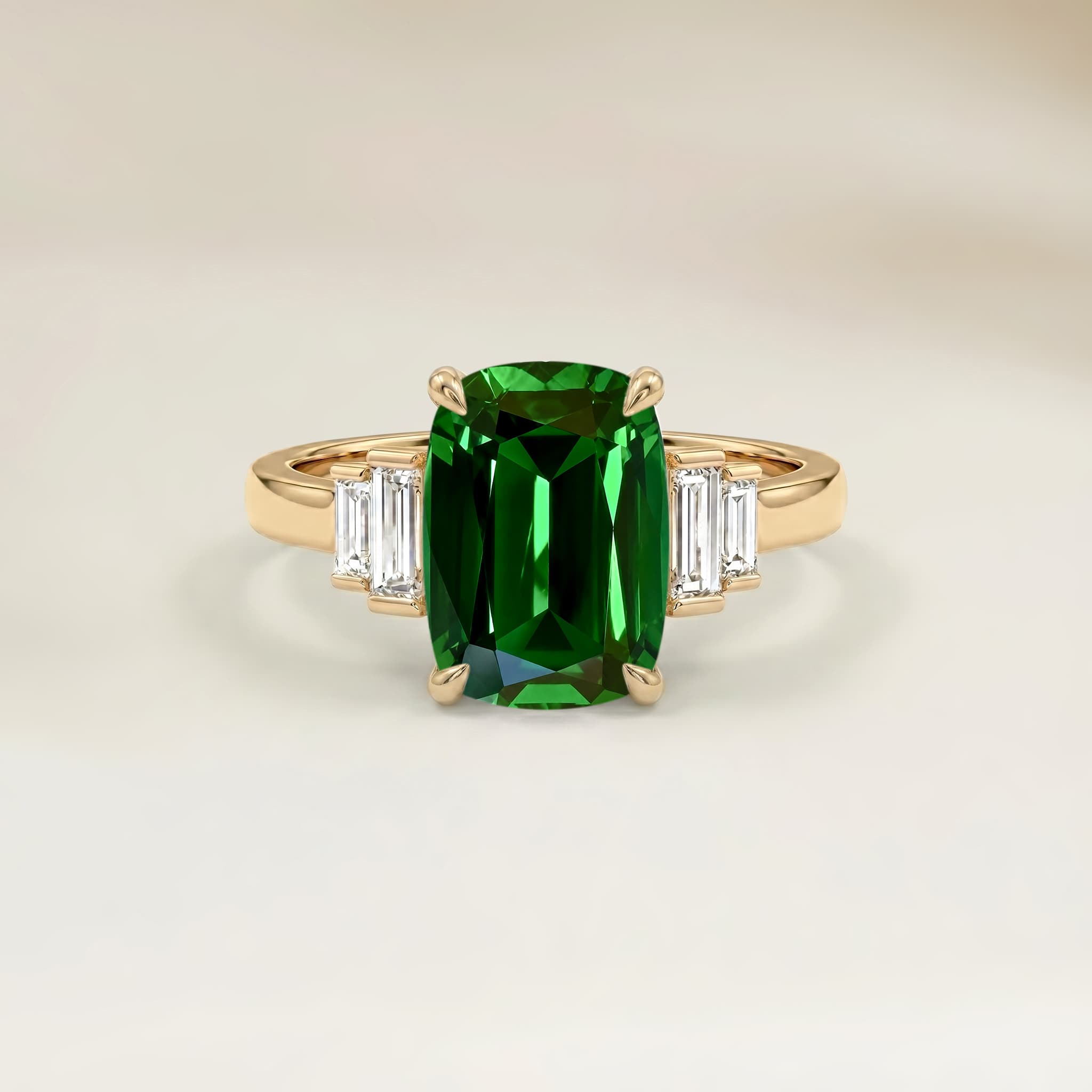 Bague Art Deco Grenat Coussin de 1,53ct image 2