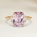Bague Epaulé Saphir Rectangle de 1,09ct