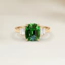 Bague Art Deco Grenat Coussin de 1,51ct