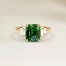 Bague Art Deco Grenat Coussin de 1,51ct