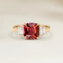 Bague Art Deco Autres Coussin de 2,02ct