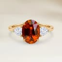 Bague Epaulé Autres Ovale de 3,27ct