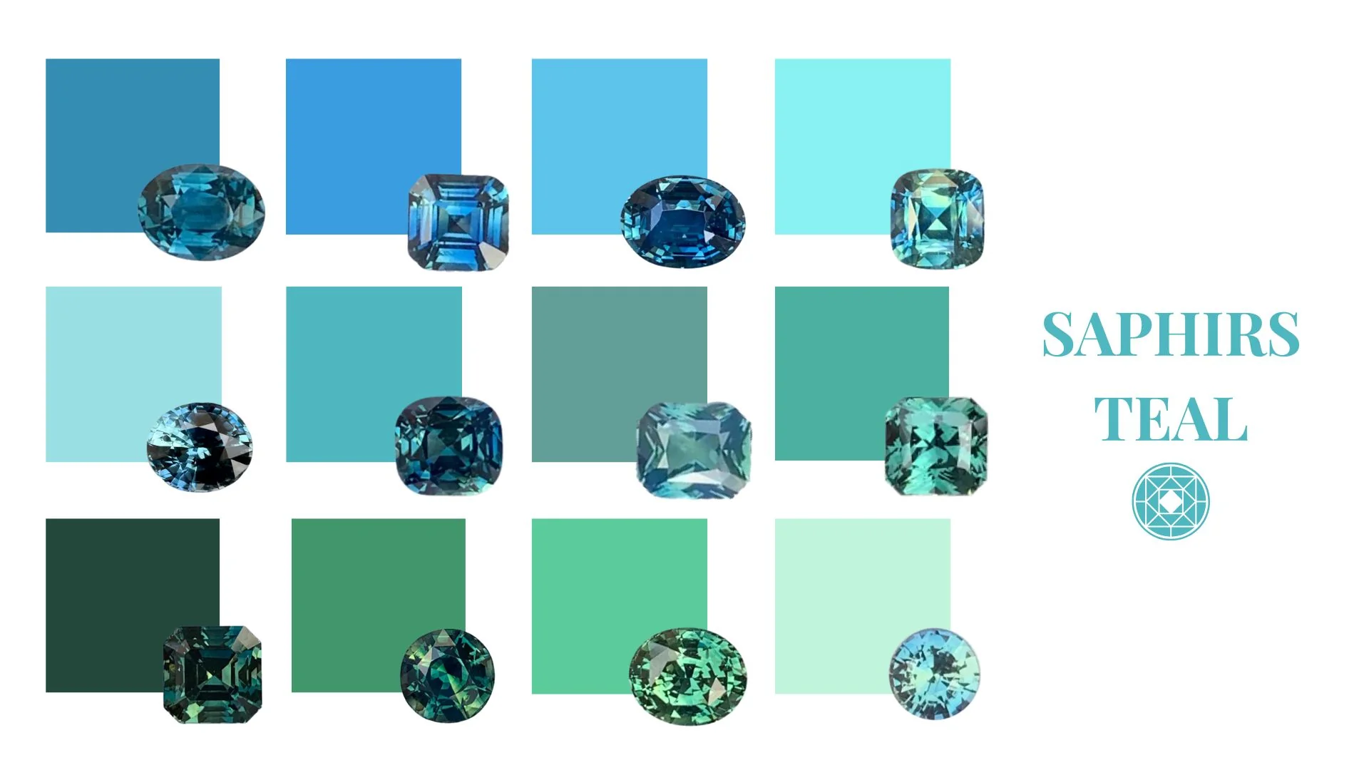 Les nuances du saphir teal : un bleu-vert vivant pour un bijou unique