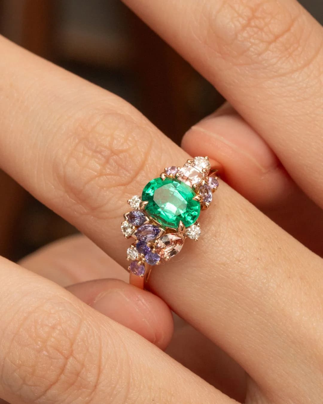 Bague émeraude, ovale