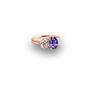 Bague pierre bleue — milieu gauche