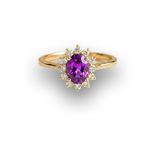 Bague améthyste — haut droite